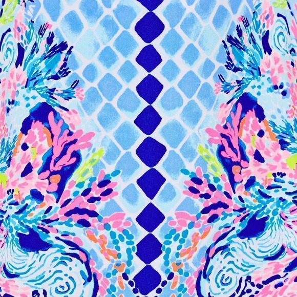 NWT Lilly Pulitzer Donna Romper in Multi Hidden Treasure Engineered - Picture 6 of 7